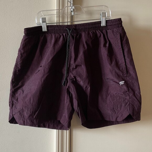 Fabletics Men’s The Swim Trunk 5" Oxblood Crinkle / Medium - Picture 2 of 5